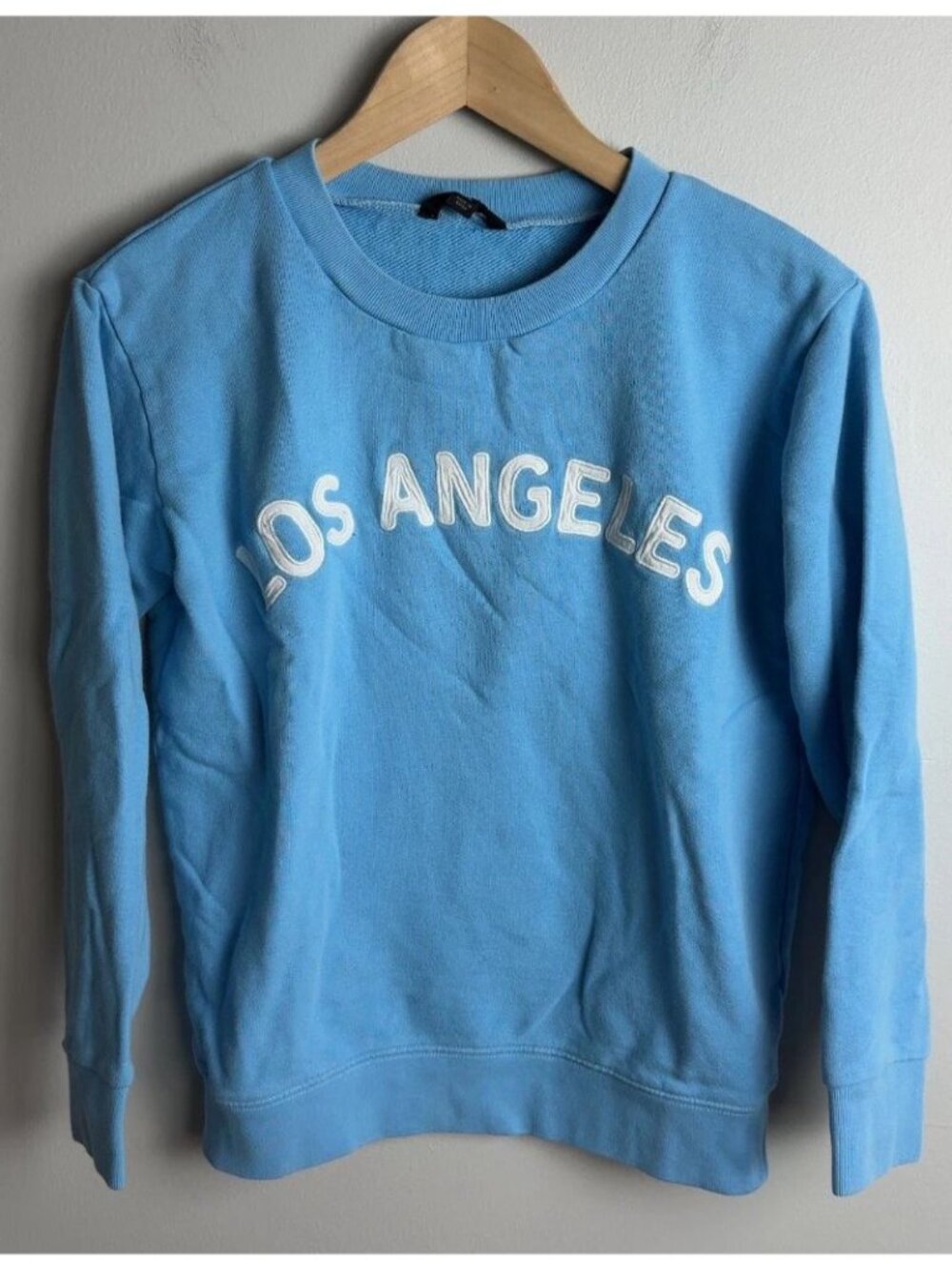 J.Crew Los Angeles Embroidered Crewneck Sweatshirt Blue Size XS Women’s